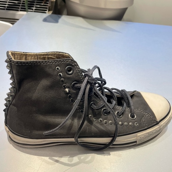 Unisex NWT CONVERSE John Varvatos Chuck Taylor Studded Hightop Sneakers - Picture 2 of 7